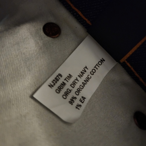 Nudie Jean Grim Tim Dry Navy Jean - Picture 10 of 12